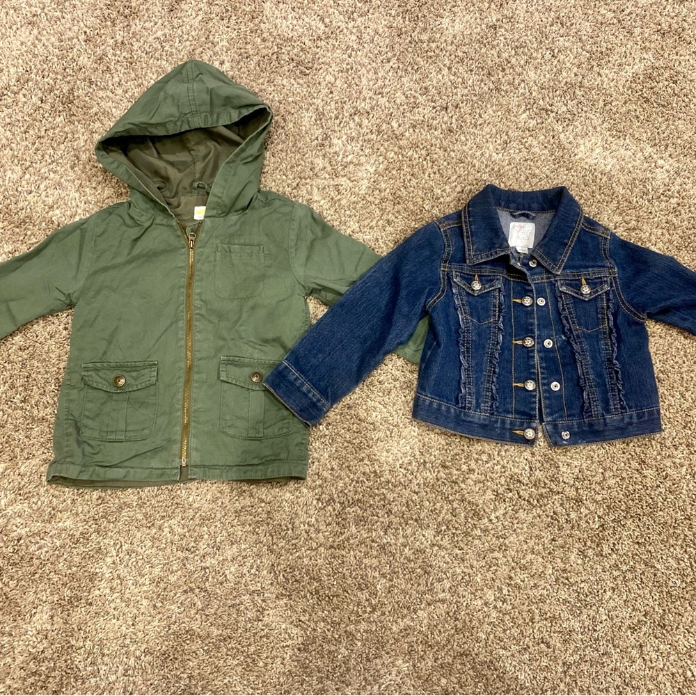 Green and Blue Jean Jackets